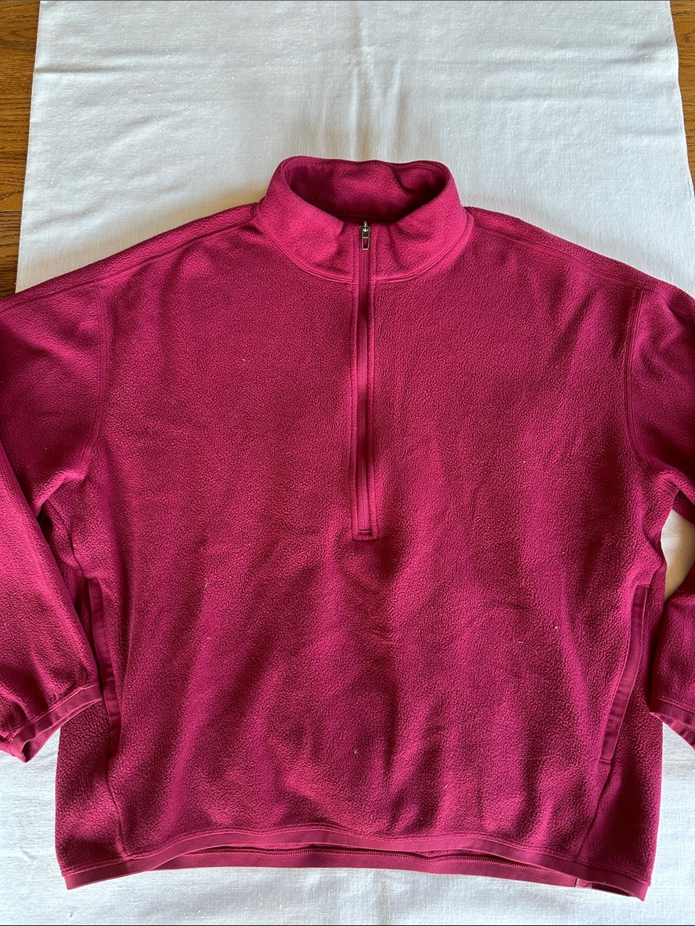 Lululemon Oversized-Fit Fleece Half Zip Pomegranate L